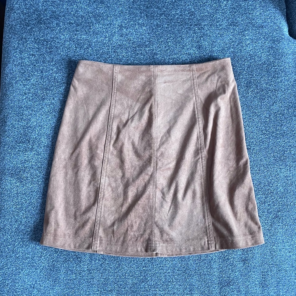 Suede skirt